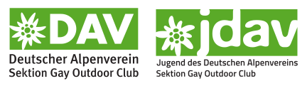 Logos mit Schriftzug DAV Gay Outdoor Club